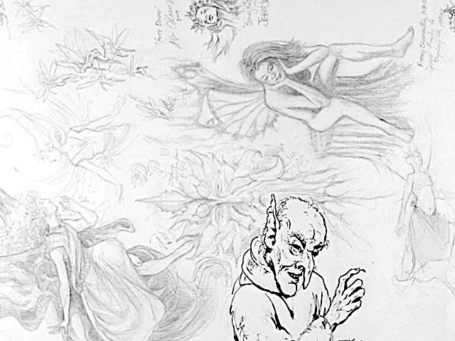 a detail from the fairy scroll.